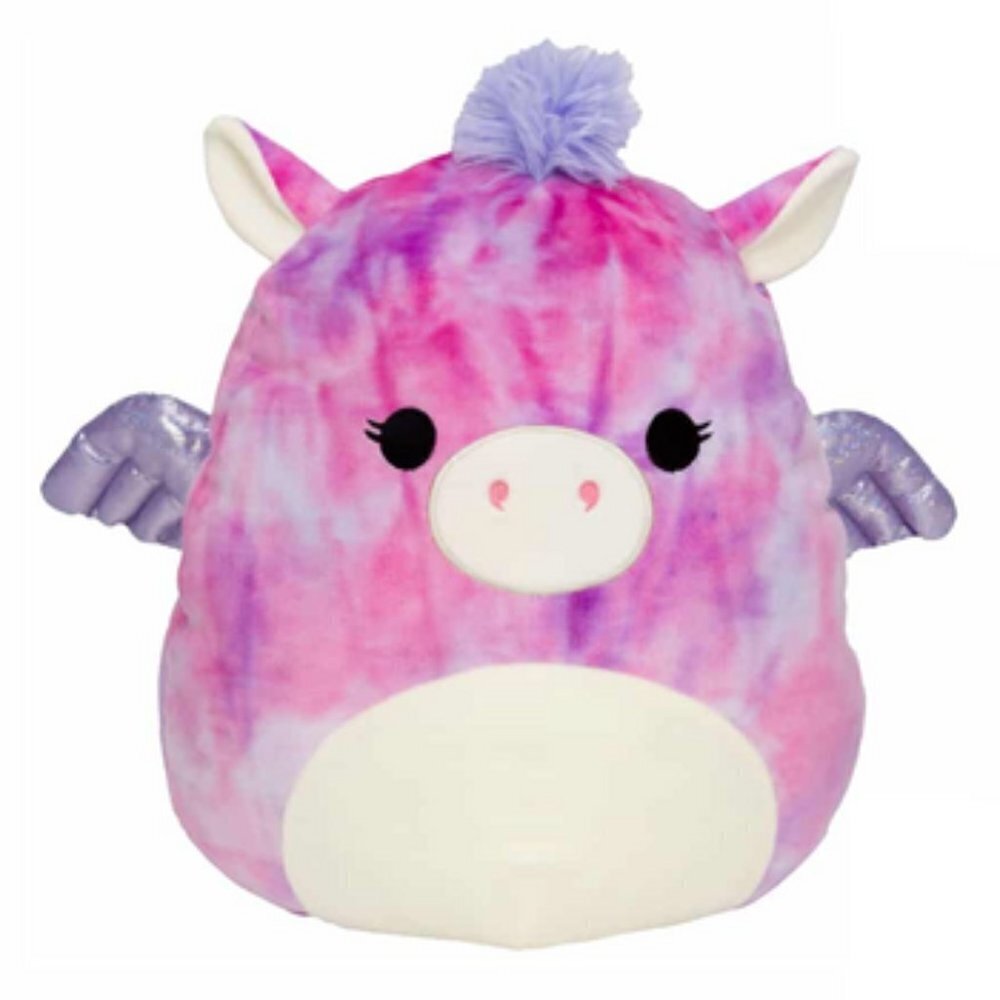 Willow Pegasus purple tie-dye Squishmallow from Fantasy Squad plush Large 16"